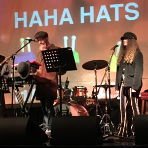 HaHa Hats on Stage